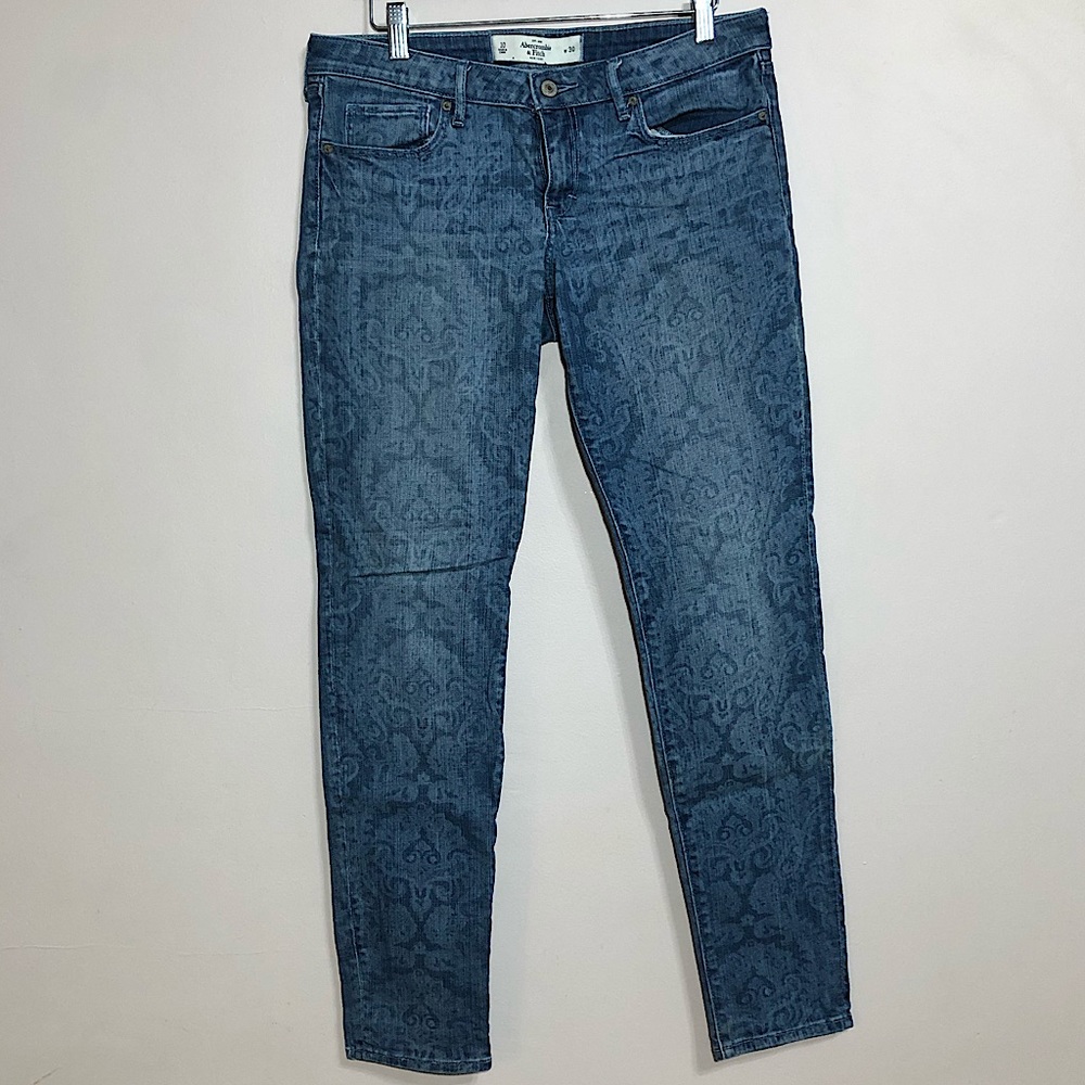 Abercrombie & Fitch Printed Detail Skinny Jeans